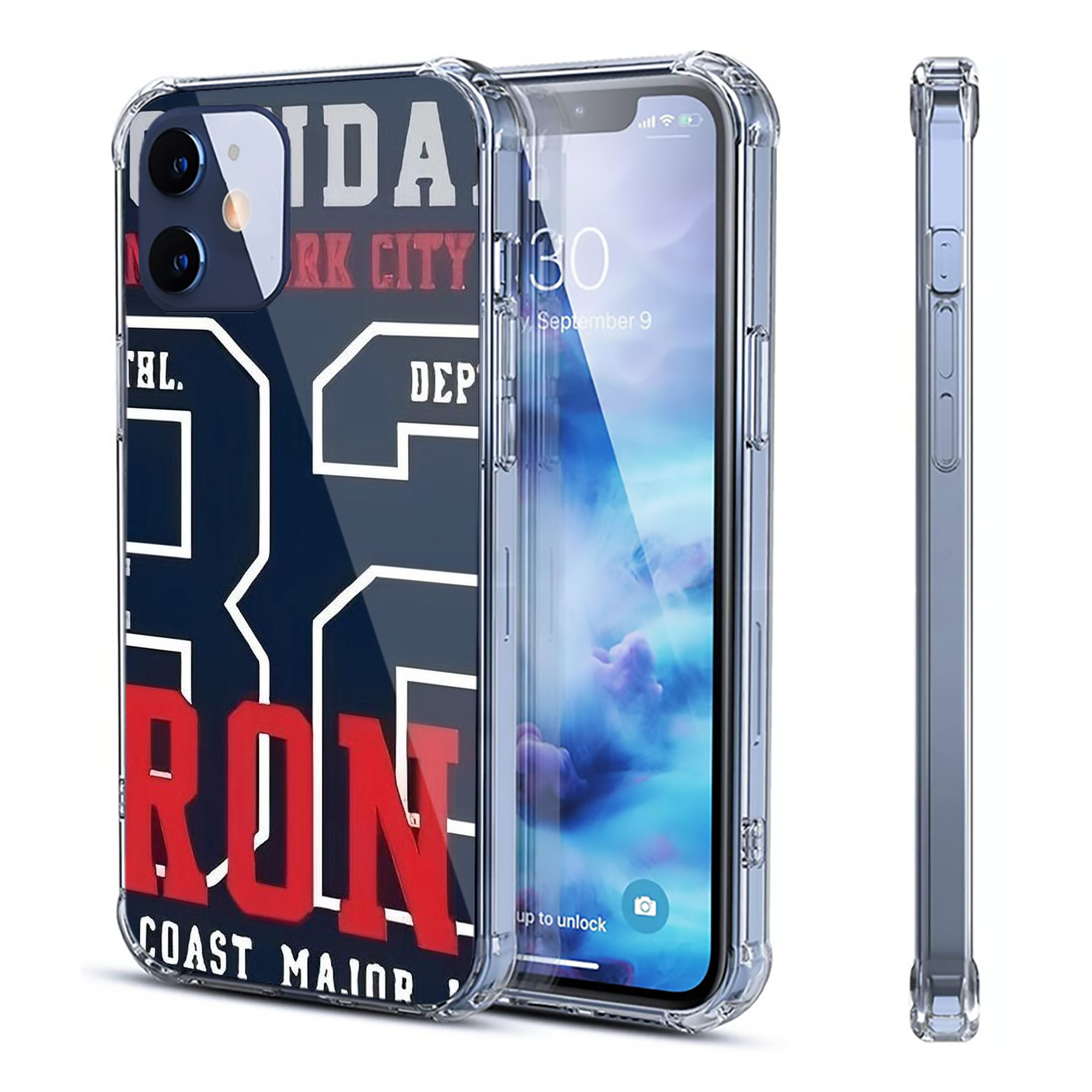 New York Yankees 132 Clear IPhone 12 Case – Soft TPU With UV Print – Enhanced Drop Protection, Precise Fit, Anti-Fingerprint, Customizable Design, Scratch-Resistant, Yellow-Resistant